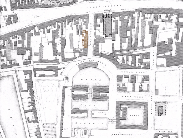 The Echlin Buildings, Echlin Street, Dublin 01 - Ordnance Survey (1864)
